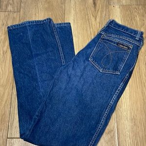 vintage high waisted bootcut calvin klein jeans.